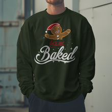 Load image into Gallery viewer, Half-Baked Gingerbread Man Sweatshirt - Funny Christmas Graphic - Hilarious Holiday Graphic Sweatshirt
