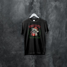 Load image into Gallery viewer, Sorry Santa I’ve Been Feral Shirt - Funny Raccoon Christmas Tee - Hilarious Holiday T-Shirt
