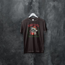 Load image into Gallery viewer, Sorry Santa I’ve Been Feral Shirt - Funny Raccoon Christmas Tee - Hilarious Holiday T-Shirt
