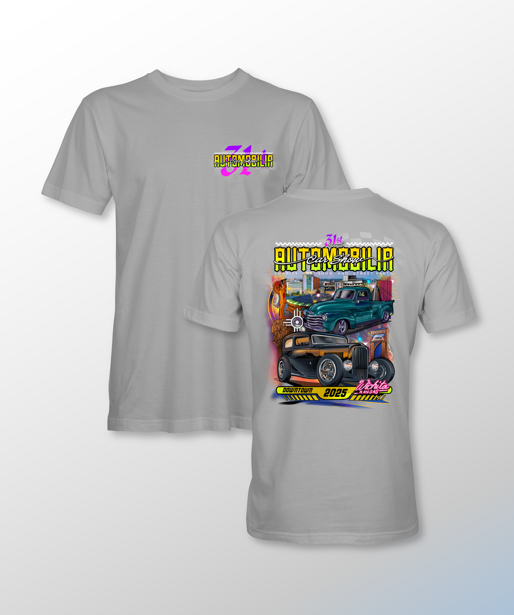Automobilia Moonlight 31st Annual - Heather Grey Tee