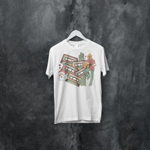 Load image into Gallery viewer, Vintage Cowboy Christmas Tee - Musical Holiday Shirt - Retro Xmas Graphic T-Shirt
