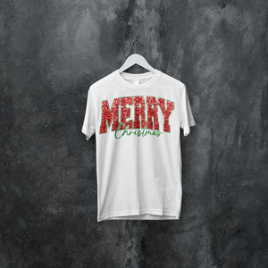 Merry Christmas Shirt - Festive Holiday Tee - Classic Xmas Graphic T-Shirt