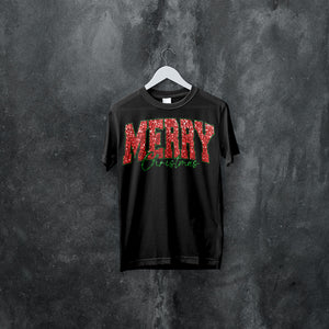 Merry Christmas Shirt - Festive Holiday Tee - Classic Xmas Graphic T-Shirt