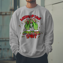 Load image into Gallery viewer, The Grinch Rolling Up Christmas Spirit Sweatshirt - Funny Holiday Sweater - Humorous Xmas Pullover
