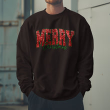 Load image into Gallery viewer, Merry Christmas Sweater - Cozy Holiday Sweatshirt - Festive Christmas Pullover for Winter Cheer
