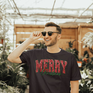 Merry Christmas Shirt - Festive Holiday Tee - Classic Xmas Graphic T-Shirt