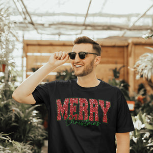 Merry Christmas Shirt - Festive Holiday Tee - Classic Xmas Graphic T-Shirt