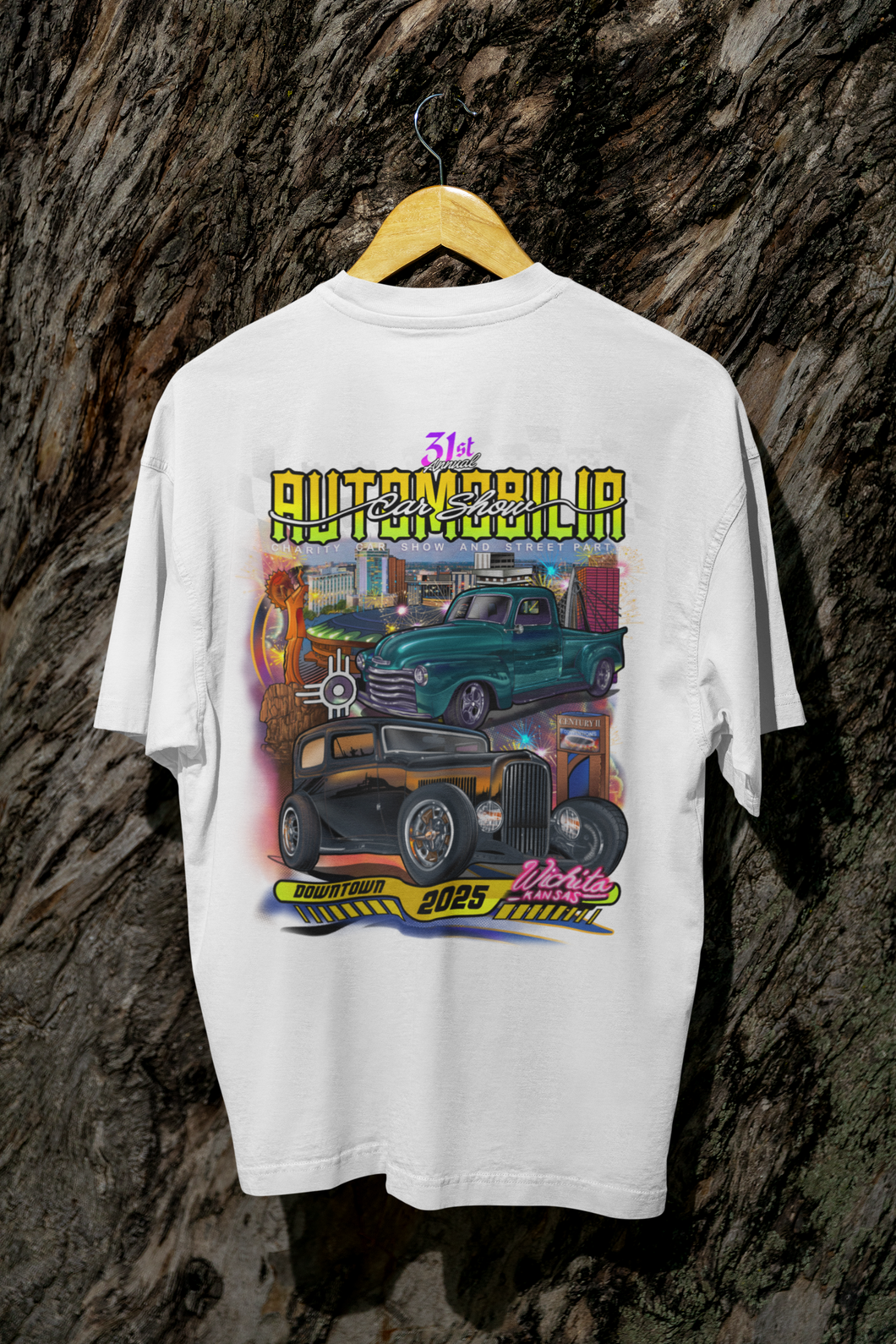 Automobilia Moonlight 31st Annual - White Tee