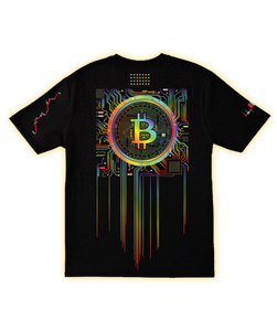 Bitcoin Crypto Tee - Blockchain Graphic T-Shirt - Ethereum Dogecoin Trader Gift - BTC Enthusiast Shirt - Mens Adult Ethereum Tee