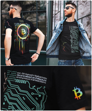 Load image into Gallery viewer, Bitcoin Crypto Tee - Blockchain Graphic T-Shirt - Ethereum Dogecoin Trader Gift - BTC Enthusiast Shirt - Mens Adult Ethereum Tee
